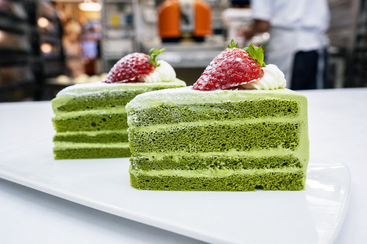 Matcha Cake Slice 抹茶蛋糕切件– Michèle Cake Shop